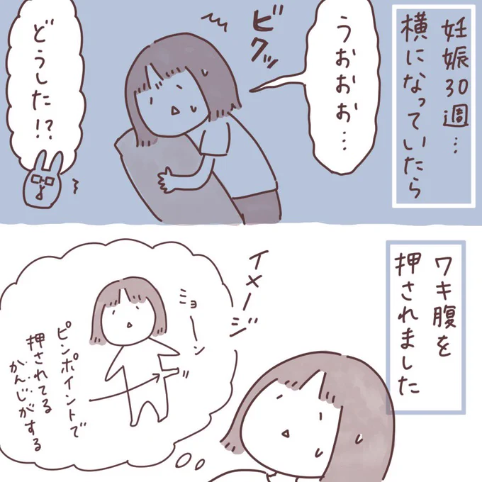 妊娠中に描いていたマンガ「ワキ腹」 #ボンヤリ日記まんが 