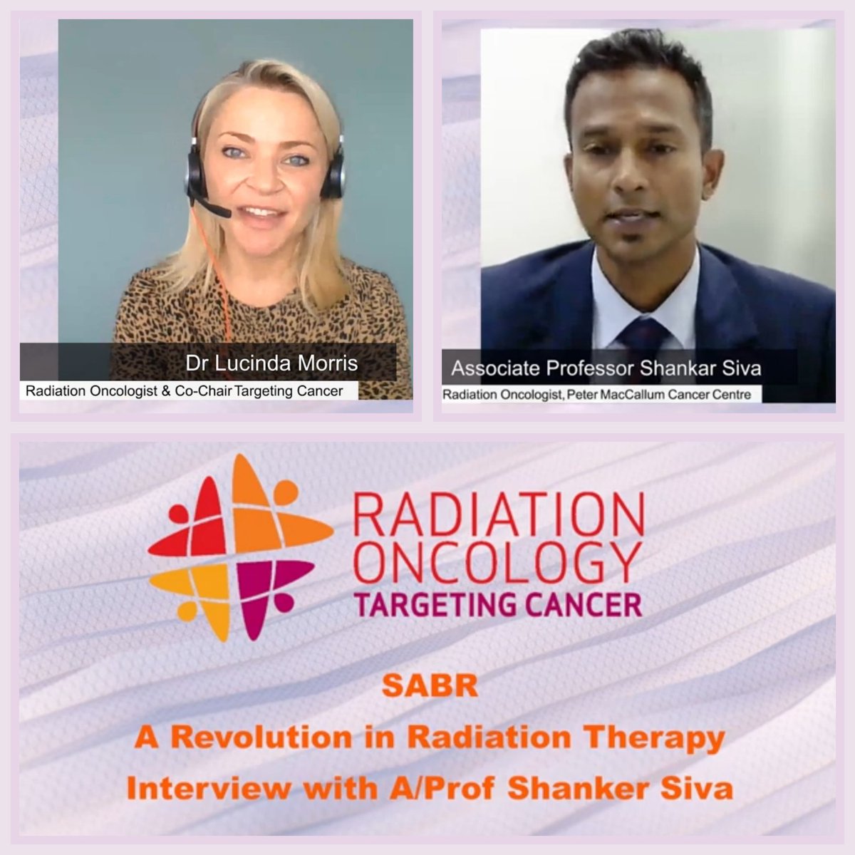 ⚡️@TargetingCancer is shining a light on #SABR, a revolutionary new treatment giving hope to people with cancer⚡️ Learn more about #SABR from world leading expert Prof @_ShankarSiva in this exclusive interview with @TargetingCancer! 👉ow.ly/BZXx50QMaha #SBRT #radonc