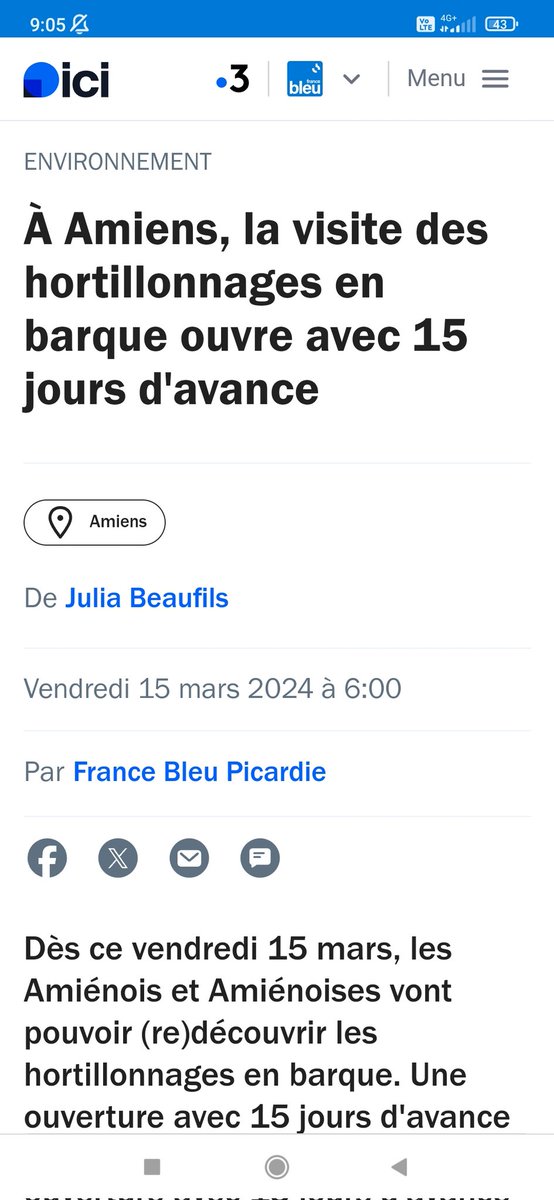 🚣🏼‍♂️ Reprise aujourd'hui des visites des #hortillonnages en barque électrique.
➡️ Horaires, tarifs et réservations sur leshortillonnages-amiens.com
À très vite 🦆🦢
#Amiens #Rivery #Camon #Longueau