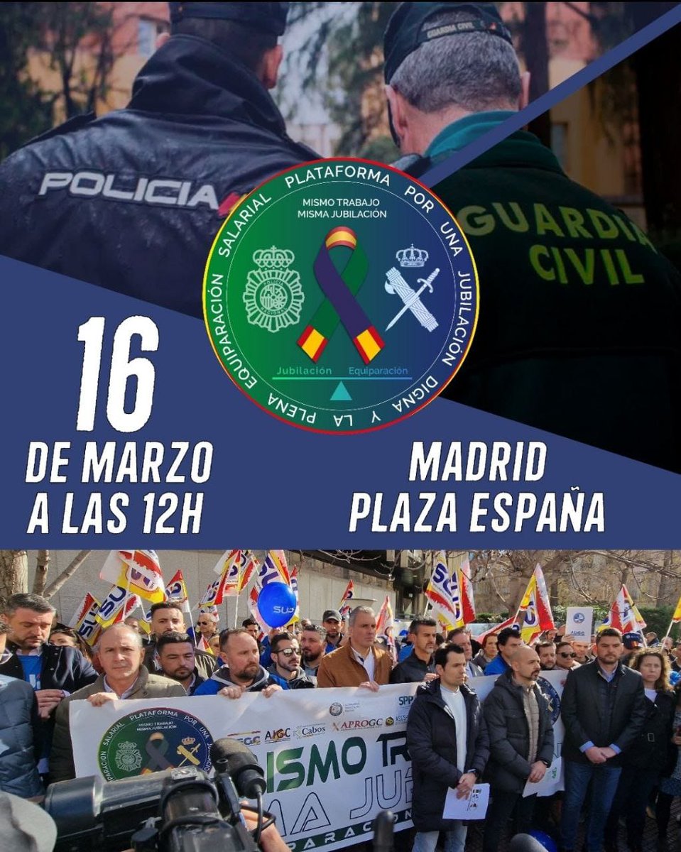 AUGC_ARAGON's tweet photo. 🛡Cada día lo damos TODO por defenderte a ti y a tus #Derechos
No sabemos si volveremos a casa, pero salimos sin dudarlo
Algunos nunca volverán a ver a su #Familia
💪Por ellos, por sus familias, por los que arriesgan sus #Vidas, merecemos:
#ProfesionDeRiesgo
👣Ven el #16Marzo https://t.co/1hrTvA7k98