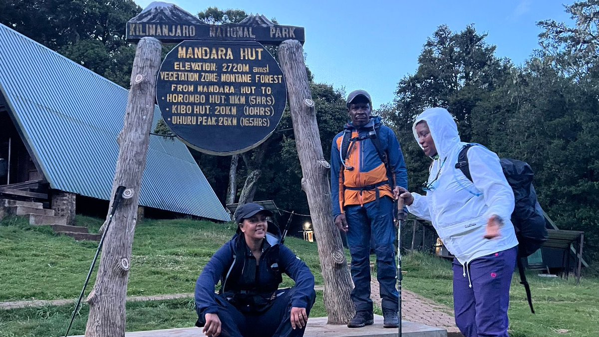 TTipwa's tweet image. Hiking Kilimanjaro:

Day one: Nairobi to Moshi, and the start of our ascent towards Mandara Hut on Kilimanjaro. Memories etched in every step. 🏔️ #Kilimanjaro #AdventureBegins
