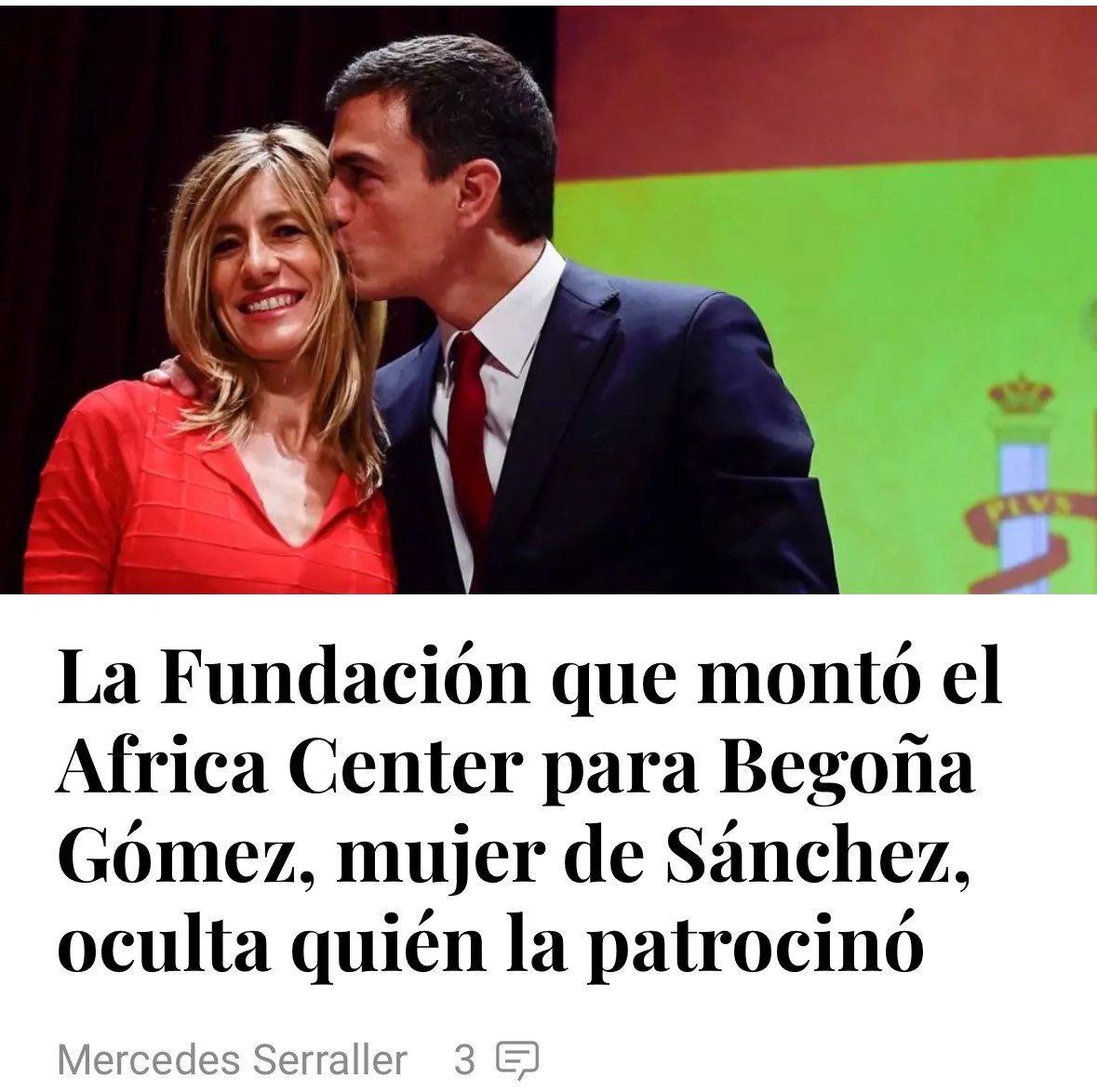 rosadiezglez's tweet photo. Se llama tráfico de influencias, es corrupción pura y dura. Y sus protagonistas son la captadora de fondos y su marido, esta pareja que duerme en la Moncloa y es propietaria, en régimen de gananciales, del @PSOE . https://t.co/X1YtSNyTWl