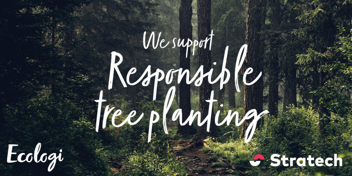 In collaboration with @Ecologi_hq in a ongoing 2yr partnership we've committed to planting a #treefor EVERY customer order we receive! With +38k trees planted & counting, where will your tree be?  stratech.co.uk/ecologi #SustainableBusiness #ClimatePositiveWorkforce #plantatree