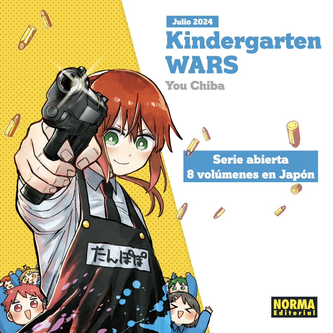 NormaEdManga's tweet photo. Os recordamos que ayer anunciamos tres nuevas licencias en el episodio especial de #Normaland: 
🌸'Mazinger Z', de Go Nagai y Gosaku Ota
🌸'My happy marriage', de Akumi Agitogi y Rito Kohsaka
🌸'Kindergarten WARS', de You Chiba https://t.co/ggztxEah9c