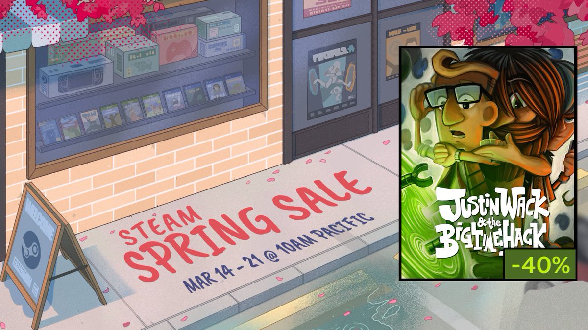 WarmKittenGames's tweet photo. Aight! My time travelling point-and-click adventure is more affordable than ever on the #SteamSpringSale 🥳

⬇️
https://t.co/NdOhkne0tP https://t.co/os00QzrnVE