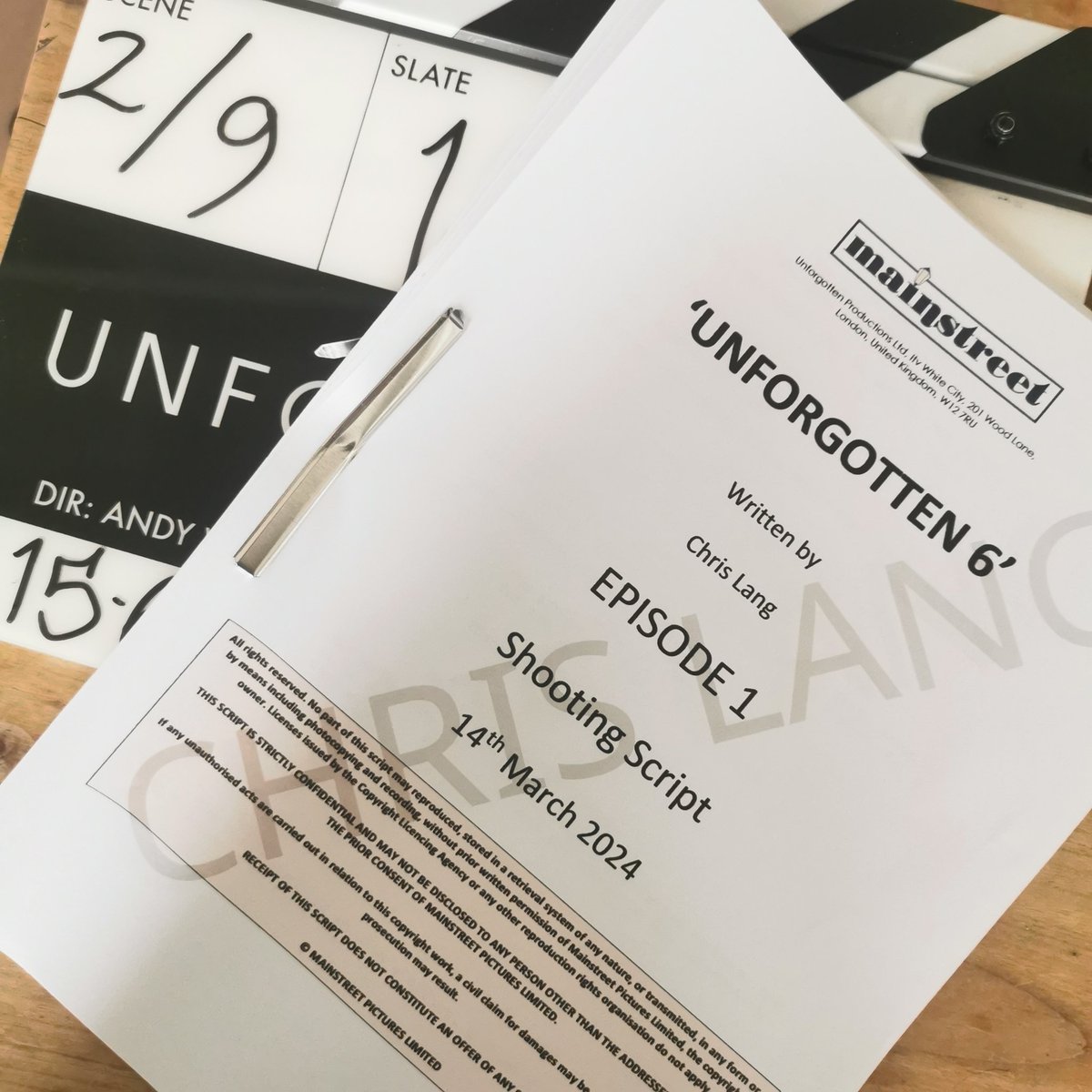 Always a nice moment when this beauty is printed - no more rewrites. (I said no more!!) So last day at the office, and then on Monday, in a moody marsh, at dawn, with @TVSanjeev @SineadKeenan @georgiamac100 we start shooting. Wish us luck!