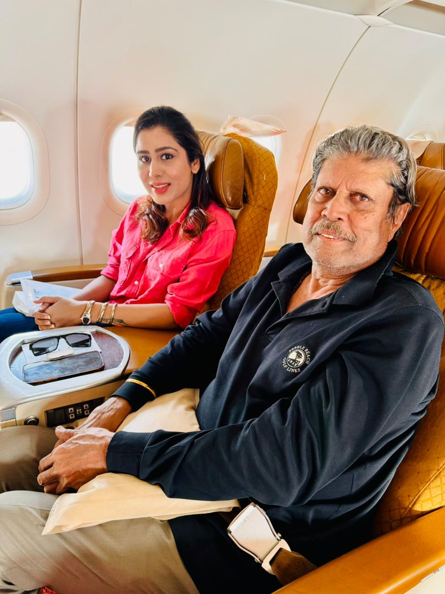 Me and @therealkapildev Paji shared a 2 hour long flight and the lessons I learnt are invaluable : > Don’t play to win, play for passion. > Focus on your children’s character, not scores. > Treat challenges as an adventure, not problems. I even found out we have the same