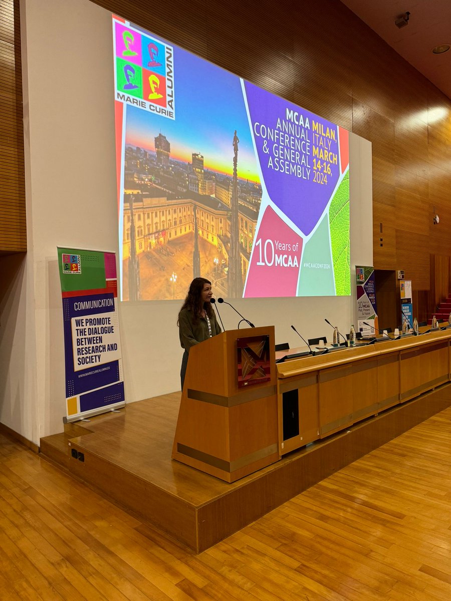Mariecurie_alum's tweet photo. And we’re on! The #MCAAConf2024 has officially started 🎊

Our Chair @fbajanca shares welcoming words: “Over the past 10 years the #MCAA has evolved into a vibrant and dynamic community with over 21,000 members. I thank all of you for being a part of this incredible journey.” https://t.co/fy4OYrSjp5