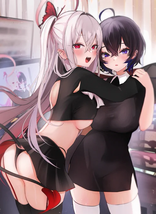 夜も仲良し 