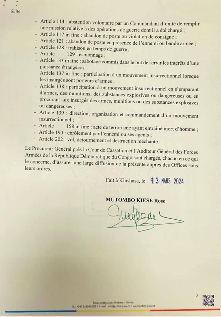 #URGENT! Chers Toutes et Tous, militons pour l’instauration de la peine de #MORT concernant des faits de #corruption, #détournement, #concussion, #vol voire de #mégestion ! Cela préjudicie aussi le Pays et la Population ⁦<a href="/luchaRDC/">LUCHA 🇨🇩</a>⁩ <a href="/TopCongo/">TOP CONGO FM</a> @lecongodebout ⁦<a href="/fatshi13/">Félix A. Tshisekedi</a>⁩