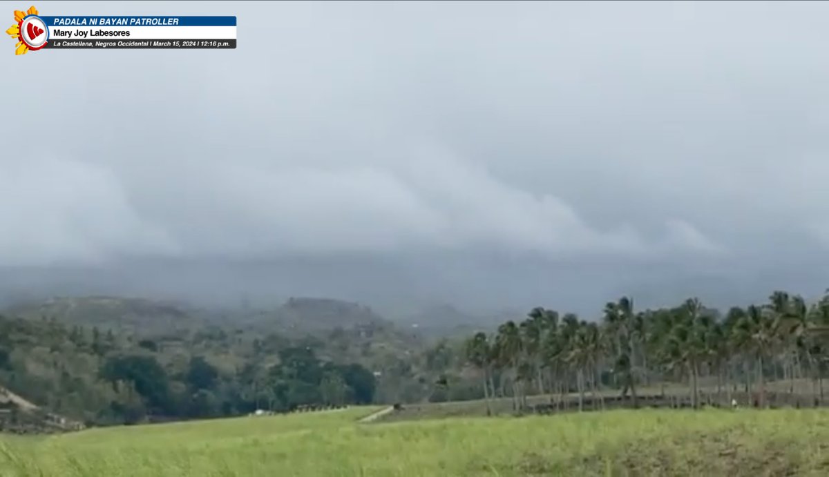 bayanmo's tweet image. Nagpapatuloy ang #ForestFire sa Mt. #Kanlaon sa #NegrosOccidental. Ayon sa BFP, nagsimula ito kahapon, Marso 14.

Hindi masyadong makita ang usok mula sa #sunog dahil sa maulap na panahon ngayong araw, Marso 15.

Para sa mga kaugnay na ulat: abscbn.news/BMPM

#SunogPatrol