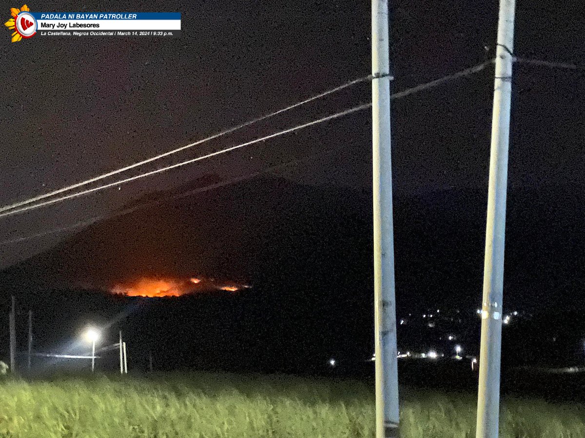 bayanmo's tweet image. Nagpapatuloy ang #ForestFire sa Mt. #Kanlaon sa #NegrosOccidental. Ayon sa BFP, nagsimula ito kahapon, Marso 14.

Hindi masyadong makita ang usok mula sa #sunog dahil sa maulap na panahon ngayong araw, Marso 15.

Para sa mga kaugnay na ulat: abscbn.news/BMPM

#SunogPatrol