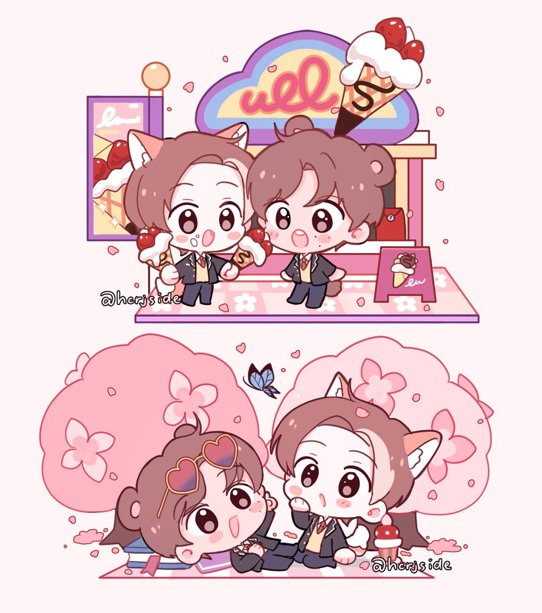 hcrjside's tweet photo. 🐻🦊 after school https://t.co/iSVvQerS3M