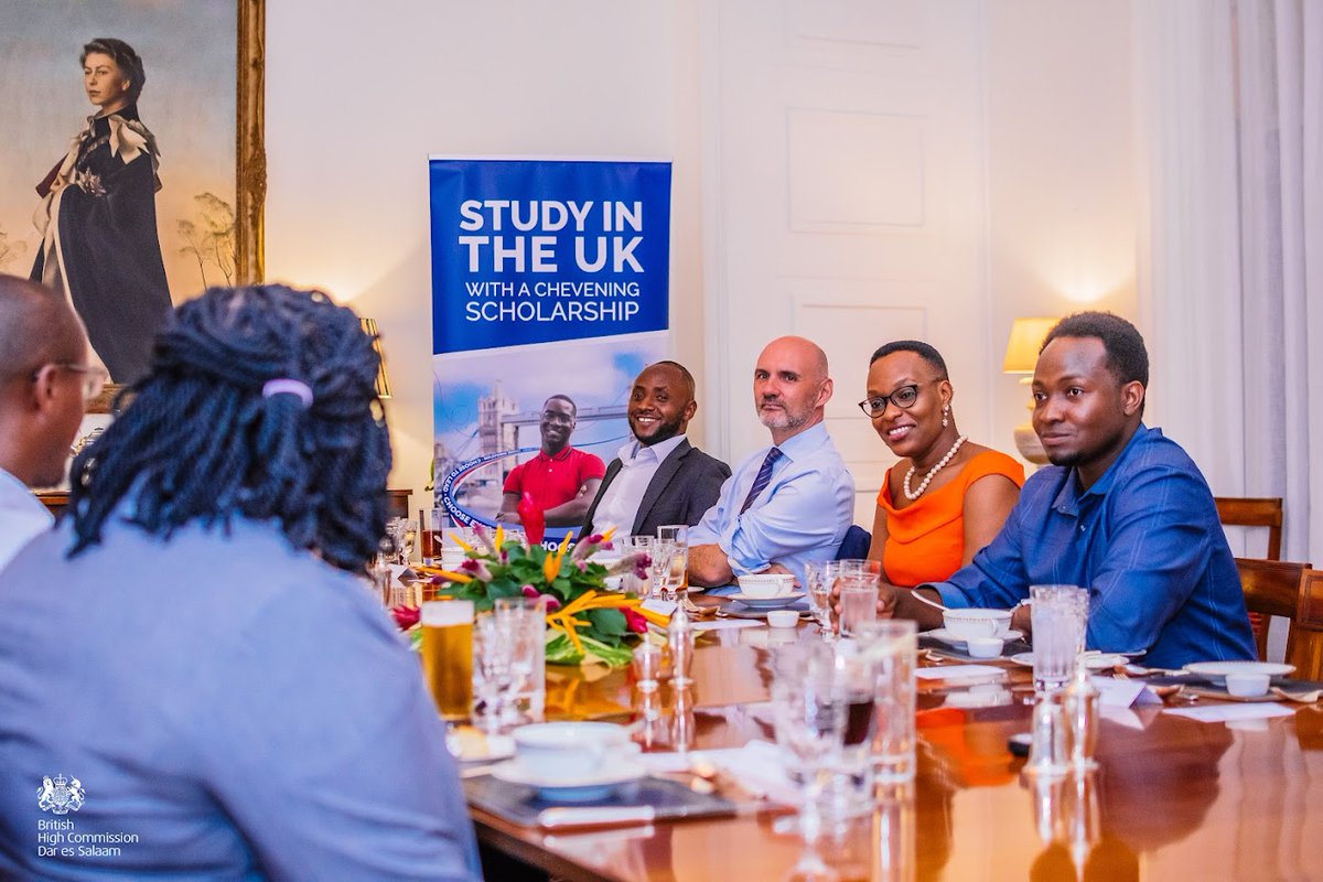 UKinTanzania's tweet photo. We are proud to celebrate the triumphant return of our stellar 🇹🇿 2022/23 #Chevening Scholars! 🎓

Their tales of adventure &amp; growth in the 🇬🇧 warmed our hearts, showcasing the impact of #Chevening.

Let's cheer them on as they embark on their next endeavours! 🚀 #Cheveningalumni https://t.co/LdAErLPv61