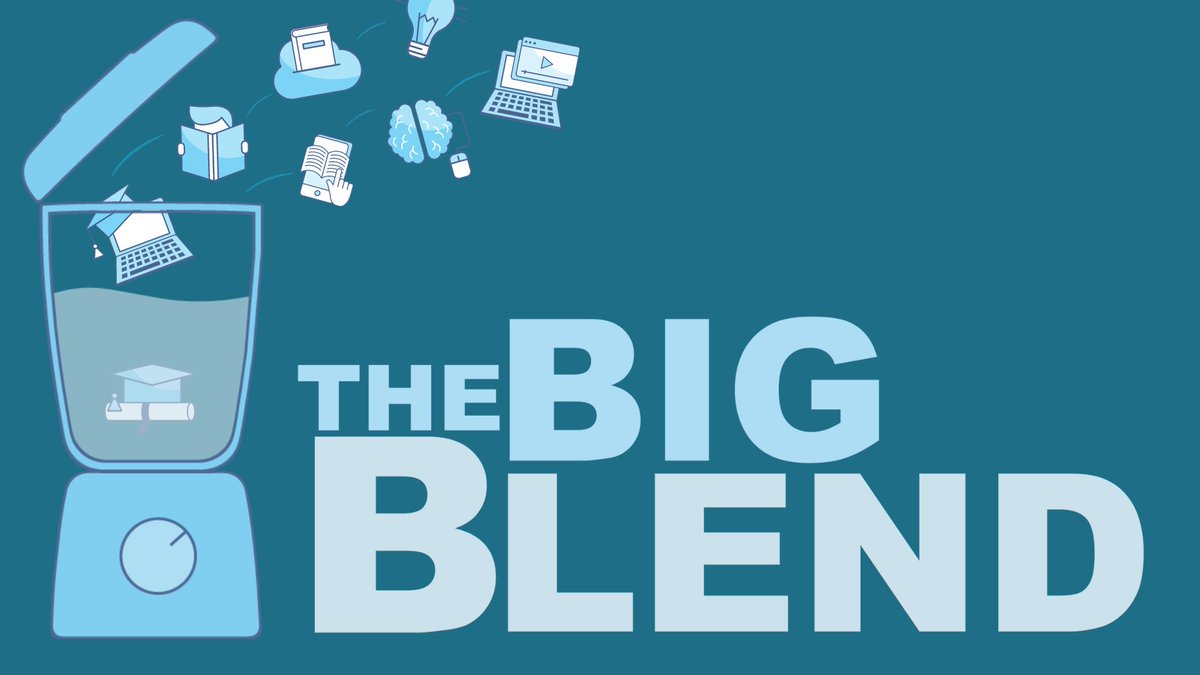 Nog 1⃣ week tot 'The Big Blend 4⃣'! 🥳

We presenteren jullie (live en online) 6⃣ sterke cases van onderwijsinnovatie binnen de Groep HW (... en daarbuiten)!

👉 Bekijk het programma en schrijf je in via: tinyurl.com/8npmf6sa #TheBigBlend