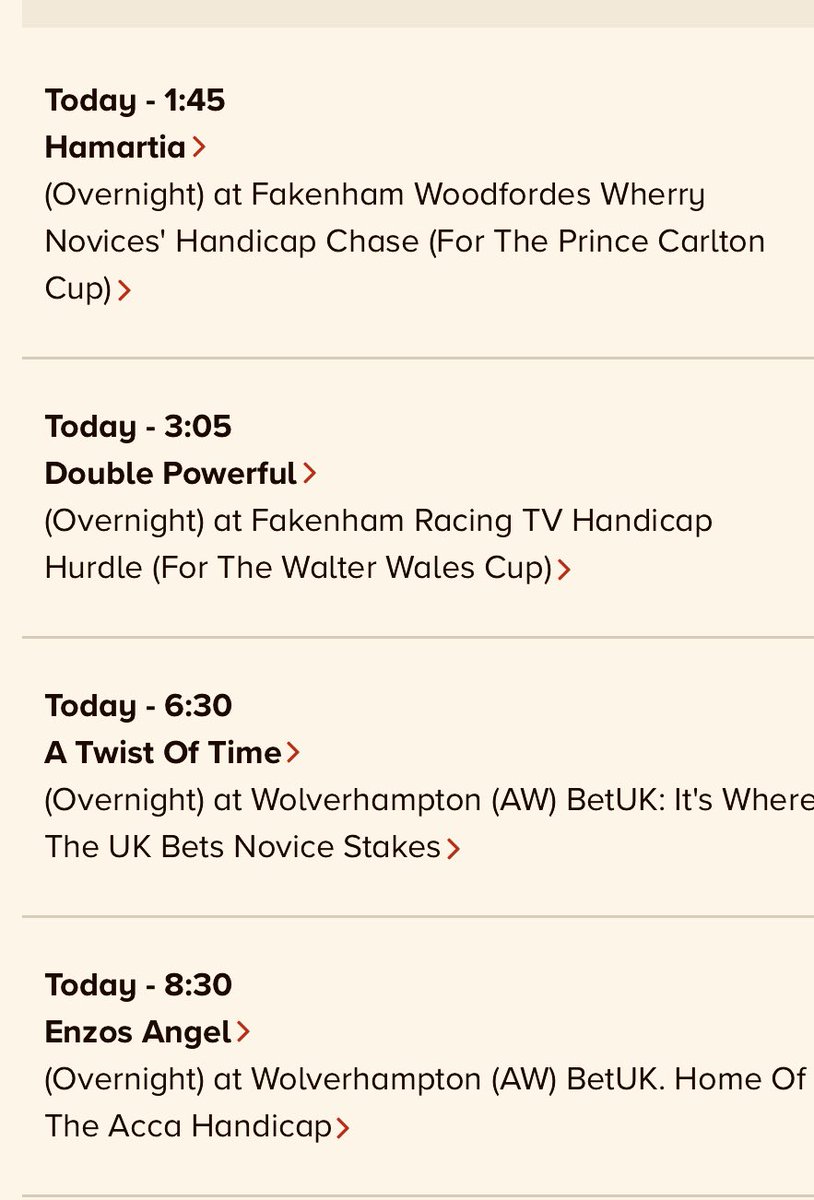 4 Runners for Team @Neil_Mulholland today at @FakenhamRC & @WolvesRaces @liamkeniry @davidprobert9 @brendanp1995 Best of Luck @Conoroneill83 @Kieramul @brianfmul @Stevo05946874 @mikeshorsetalk @JoeSeward1 @vinnygrennan @Paul_Horses1st @william74386052 @padawanJonathan @SarahKeys2