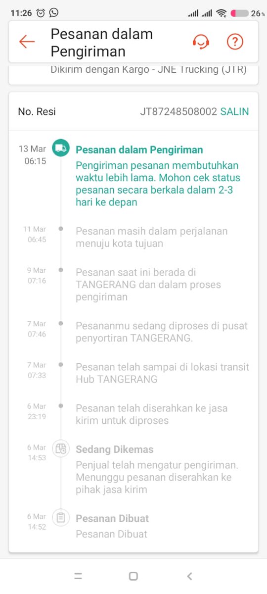 JamesSt65562419's tweet photo. @sheque @JNECare Lah paket gue mangkrak gak tau gimana. https://t.co/Eib3duZrU0