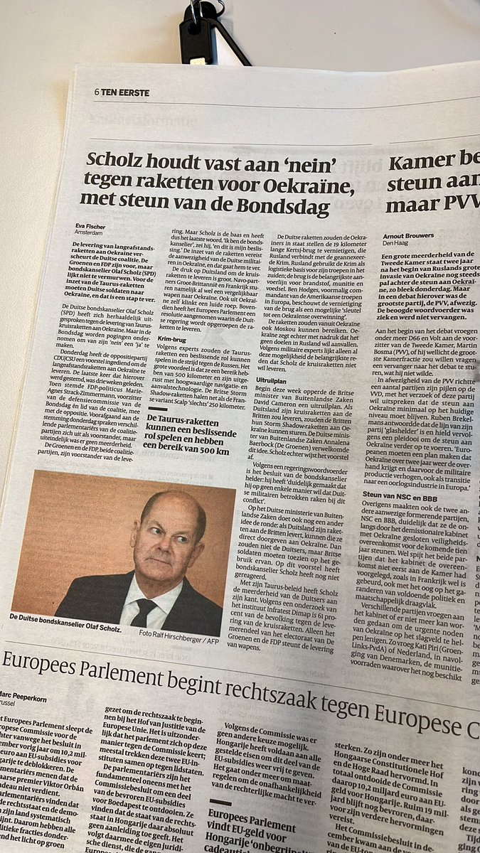 Artikel in einer niederländischen Zeitung veröffentlicht ☑️