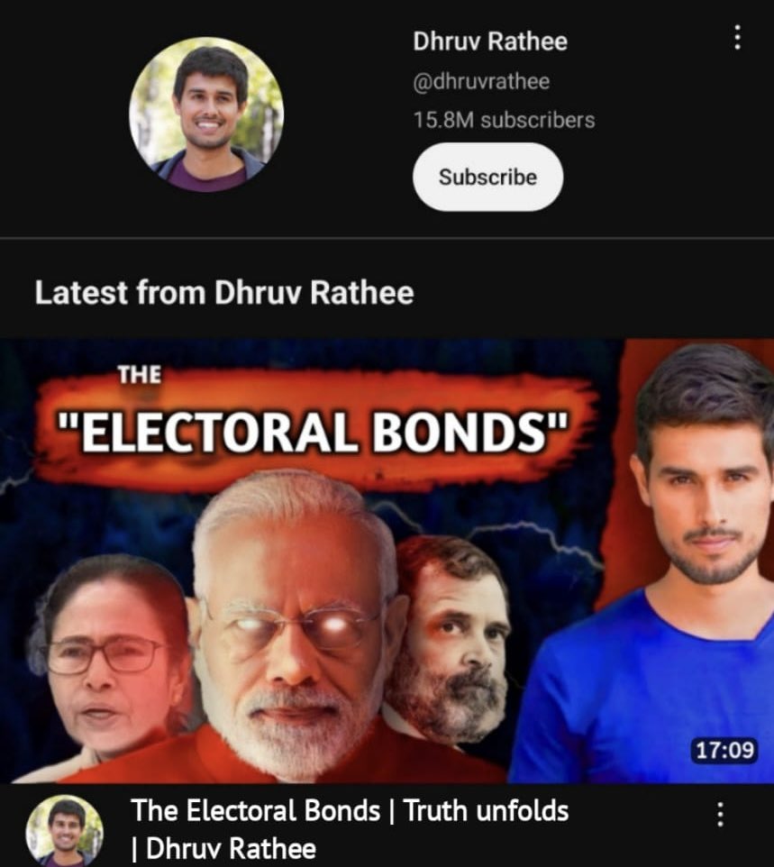 FakeerHun's tweet photo. So finally the wait is over. Here's a much anticipated video on #ElectoralBondsCase 

Do watch it.
#ElectoralBondScam https://t.co/EwI6EFu7pz