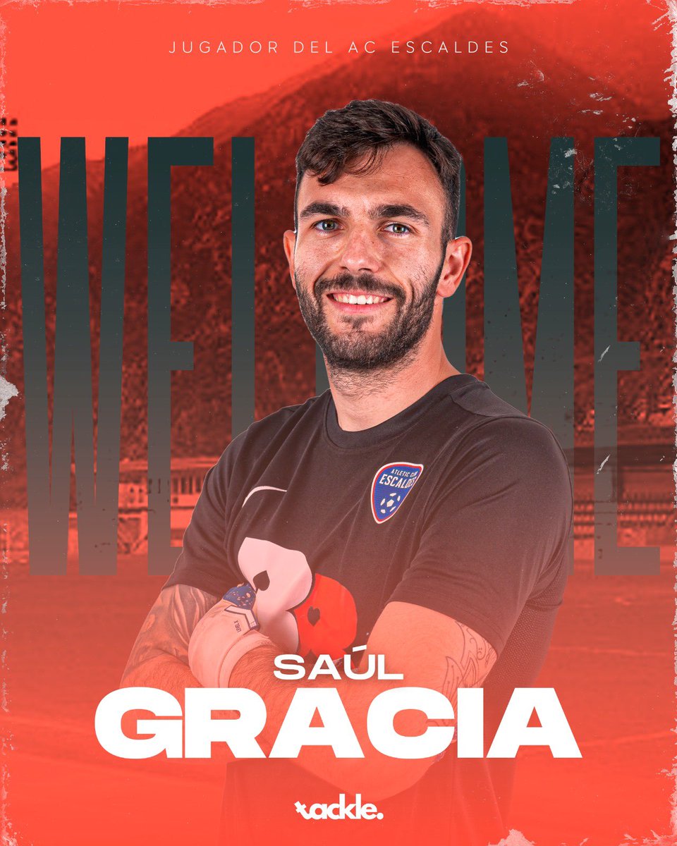 🫶 𝗡𝗼𝘀𝗼𝘁𝗿𝗼𝘀 𝘁𝗲𝗻𝗲𝗺𝗼𝘀 𝗮𝗹 𝗮𝗻𝗱𝗼𝗿𝗿𝗮𝗻𝗼 𝗯𝘂𝗲𝗻𝗼

👋 Saúl Gracia es #Tackler. El arquero maño, canterano del @realzaragoza, ha disputado esta temporada previa de Champions League con el <a href="/ACEscaldes/">Atlètic Club d'Escaldes</a>. 

🇦🇩 ¡Bienvenido, <a href="/saul_cadrete/">Saúl Gracia</a>!