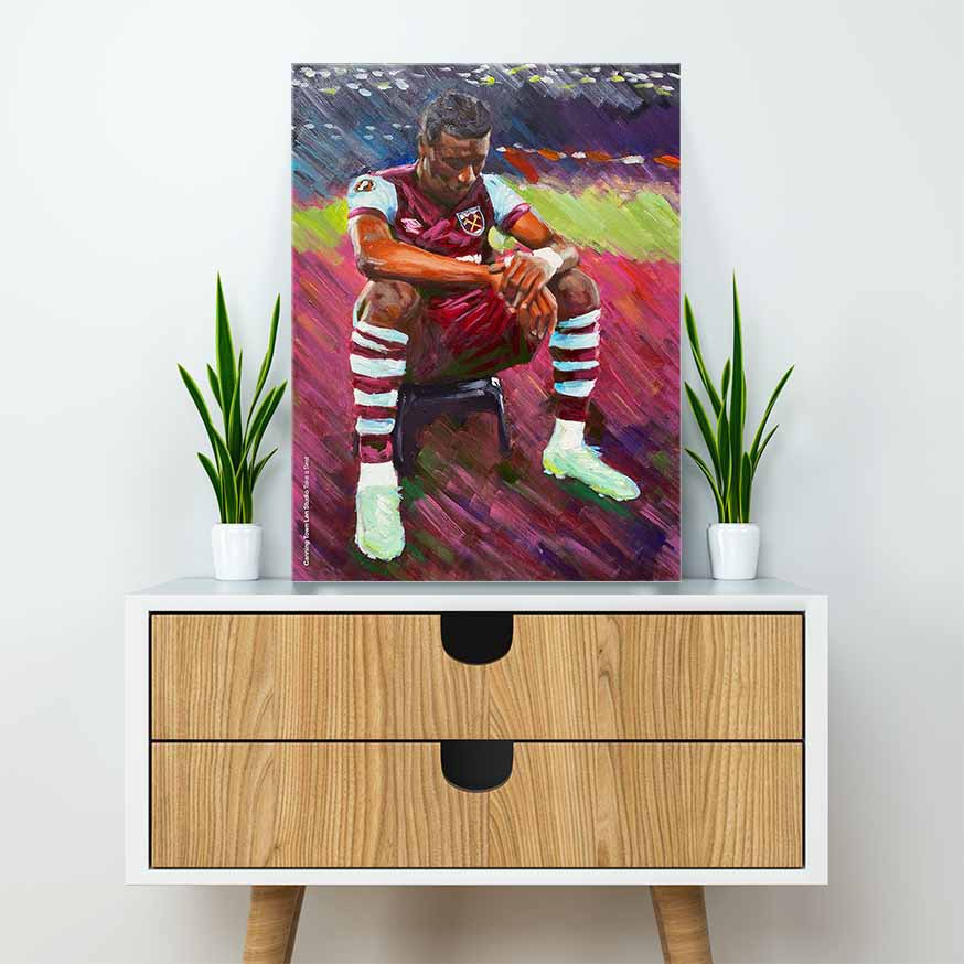 To celebrate West Ham reaching the quarter-finals of the Europa League, @CanningTownLen is giving away this 16x12 canvas of Kudus' cold celebration. To enter, simply: RT this post Follow @WestHam_Central and @CanningTownLen Good luck! ⚒️