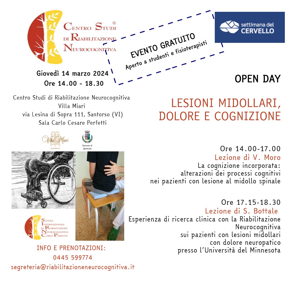 Many thanks to Centro Studi Riabilitazione Neurocognitiva di Villa Miari for inviting us to discuss our studies on #spinalcordinjury  in the #BrainAwarenessWeek
