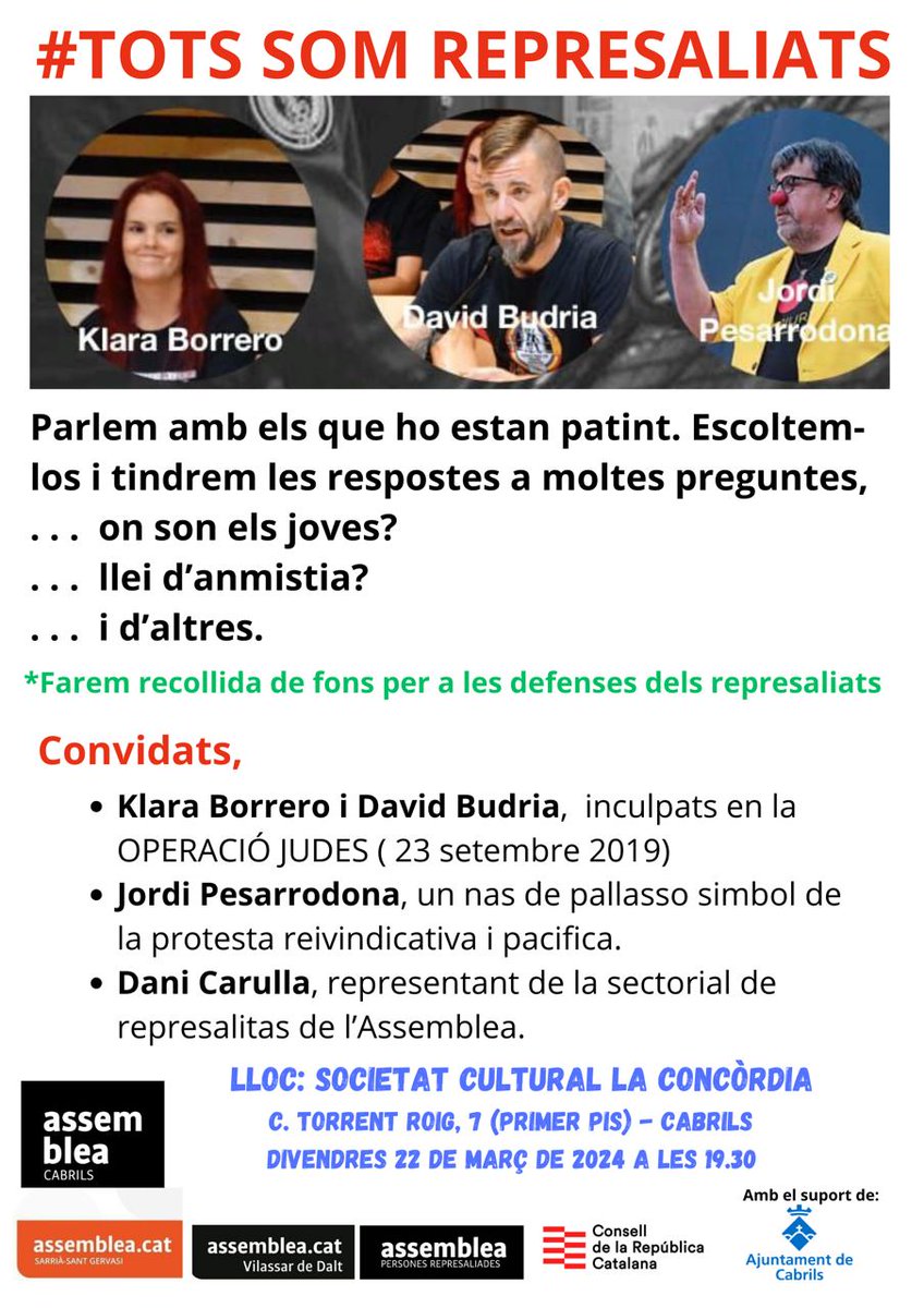 CLxR_Cabrils's tweet photo. el 22/3/2024 a La Concordia - Cabrils https://t.co/sxJnKfTeYc