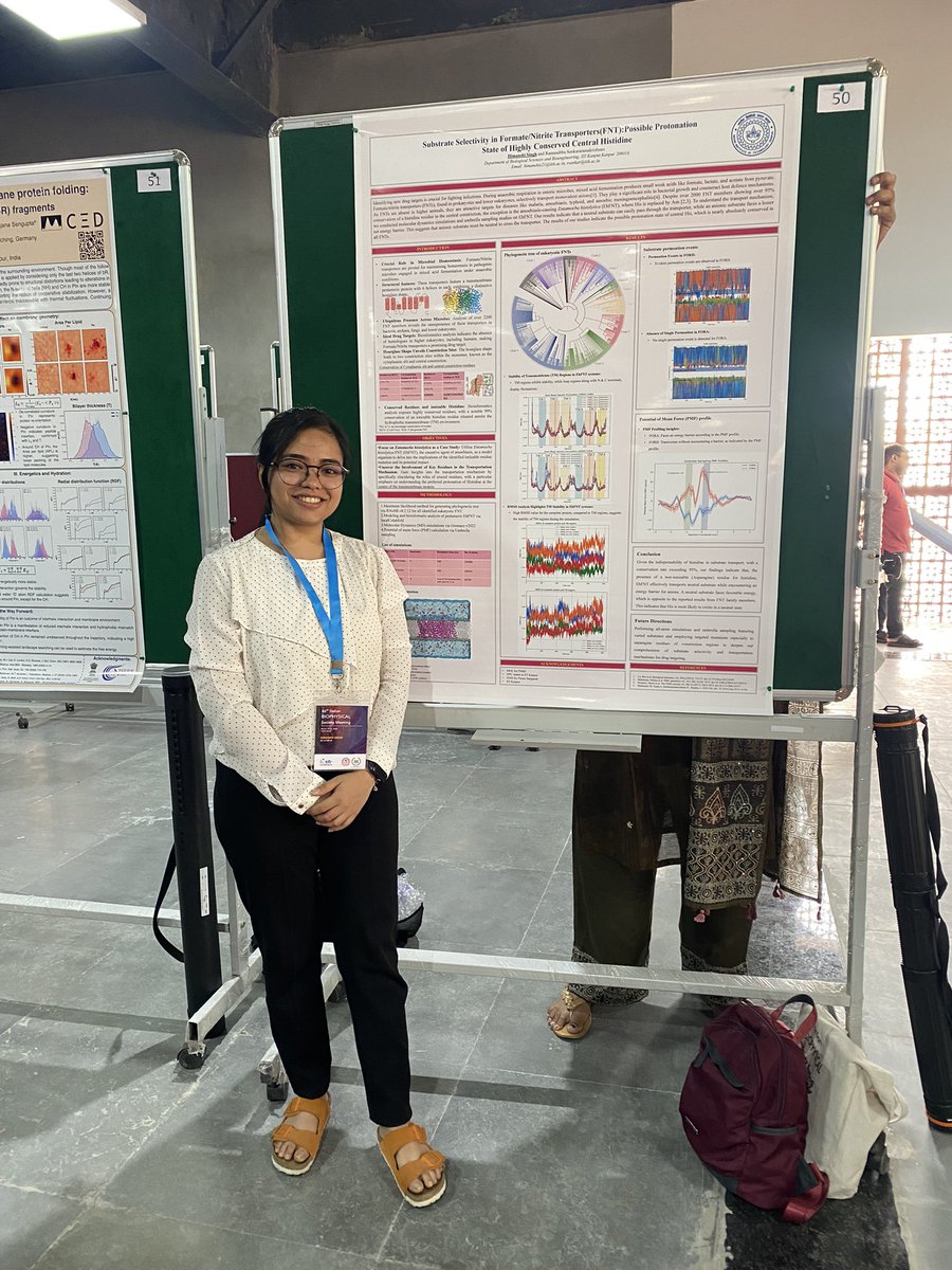 Currently presenting my poster at 46th Indian biophysical society meeting! Drop by to know about our mischievous HISTIDINE! @TIFRH_buzz PS50