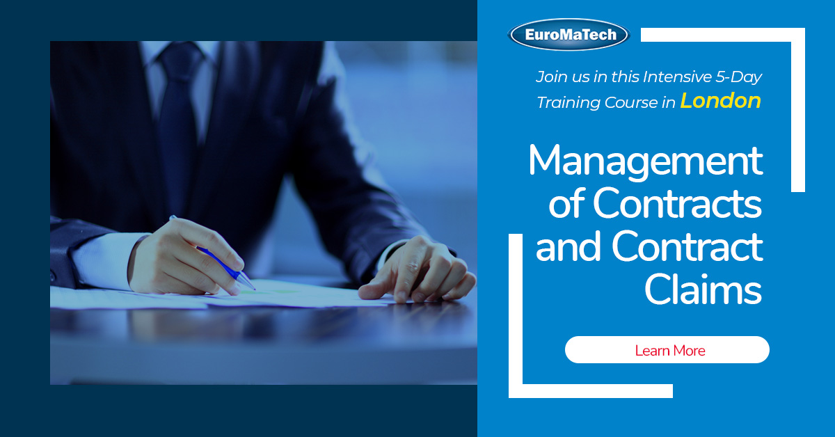 Management of Contracts and Contract Claims Register today>> euromatech.com/seminars/maman… #euromatech #training #traininganddevelopment #trainingcourse #managementofcontracts #contractclaims #contractmanagement