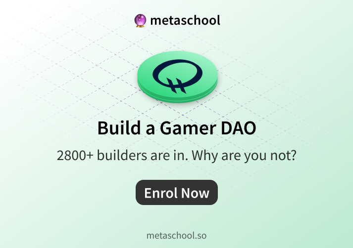 askOkara's tweet photo. Devs, we are super excited to be introducing a project that will greatly benefit your Web3 career. You can now build your own DAOs from scratch.

How, you ask? We've got the perfect blockchain and perfect course for you.

Our partnership with the @QBlockchain team brings you a detailed and in-depth course. Enrol now to learn to create and deploy your own Gamer DAO.🤩

Here’s what’s in store for you:
1. Q Blockchain fundamentals
2. DAO concepts and implementation
3. Creating and Deploying a Gamer DAO using Q GDK
4. Airdrop integration
5. Connecting DAO to the Frontend

Over 2800 devs have enrolled so far! If you haven’t yet, do it now - https://t.co/FQXv1Tgt6K