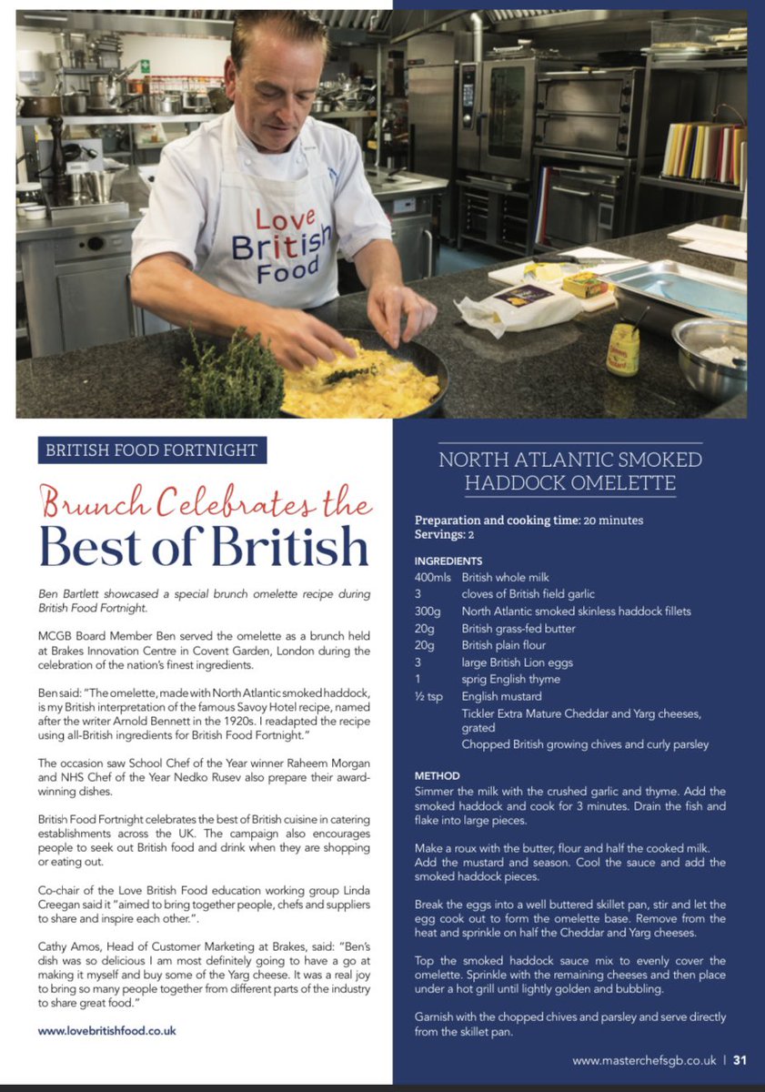 The Masterchefs of Great Britain magazine is hot off the press. A huge congratulations to the editorial team! @masterchefsgb @Pieandapint @Brightsea_Print @george_mcivor @ChefWatto65 @unalomebygc @LoveBritishFood @Brakes_Food #masterchefs #magazine #bestofbritish #britishfood