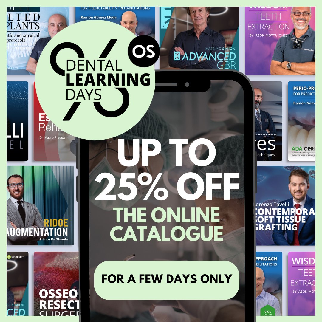 osteoblog's tweet photo. osteocom presents Dental Learning Days!💥
Take up to 25% off on 100+ online Dental Training Courses and Masterclasses and brush up your skills. 

💰 Save an extra 15% on your cart when you buy 3 or more courses. 

⏳ Limited-time offers, shop now! ⭢ https://t.co/XAbtLSW7Tz https://t.co/QLRdHKbeBQ