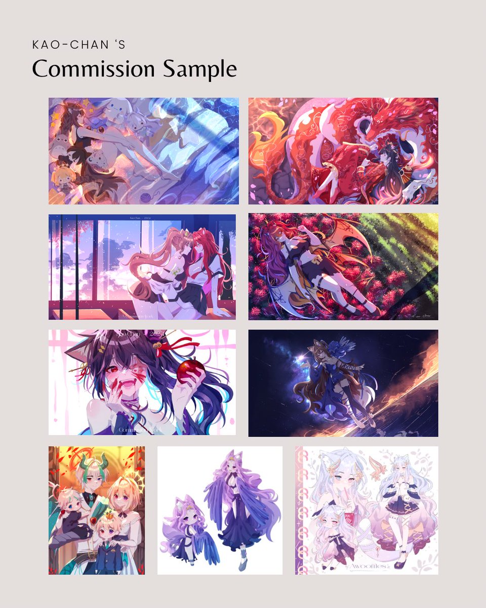 KaoChimo's tweet image. Kao’s Commission Sheet ٩(^ᗜ^ )و ´- Renewed
.
Below are the details, please DM me to order or if u have any questions 💕
Slots are open until i put a closed status (ㅅ´ ˘ `)
Payments are in USD