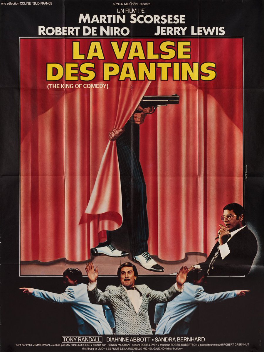 French film poster for #MartinScorsese's #TheKingOfComedy (1982) #RobertDeNiro #JerryLewis