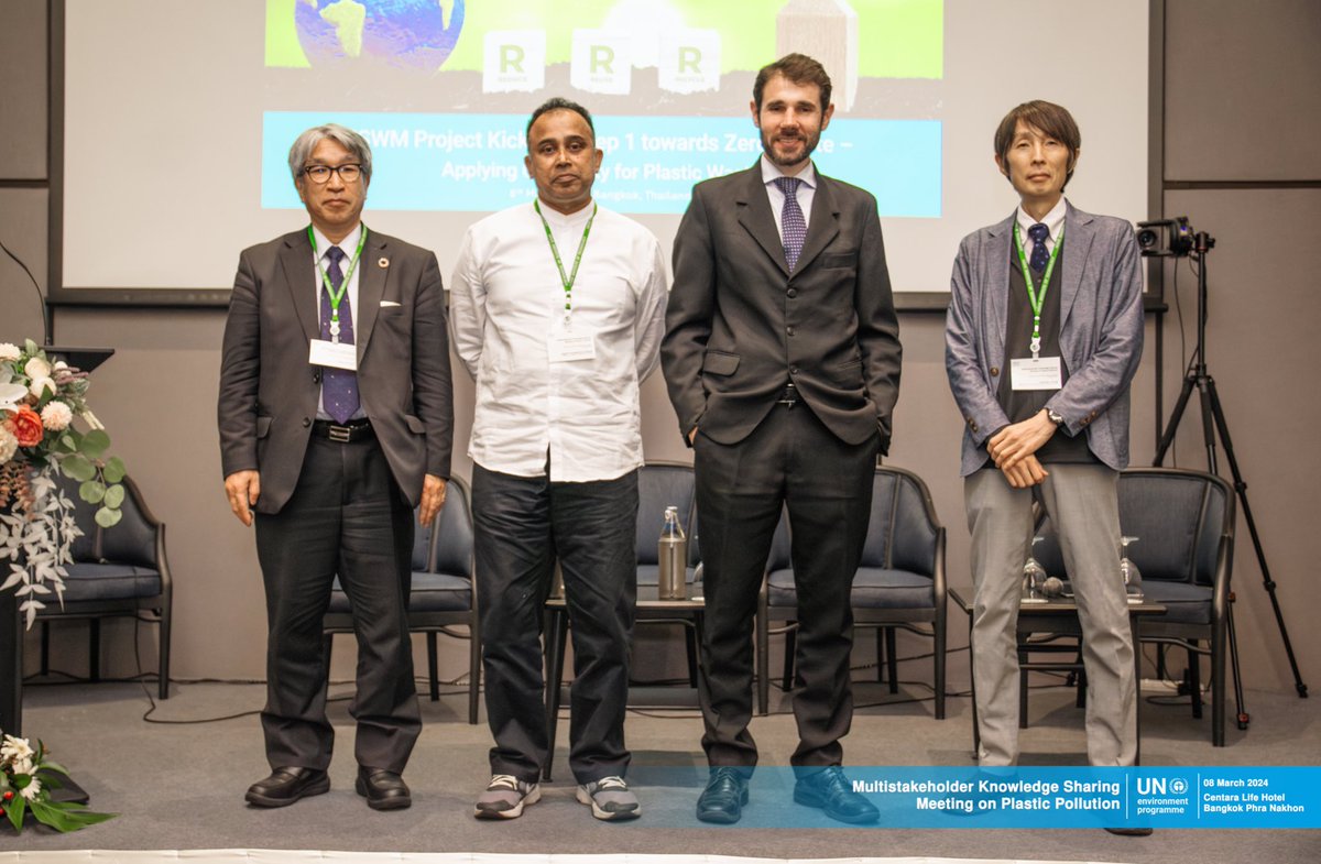 @UNEP_AsiaPac @MofaJapan_en @Sida @GIZ_Thailand @UNEP_COBSEA @SwedeninTH @unep_ietc joined to launch our new Integrated Solid Waste Management Project, supported by the Osaka City, @GEC_JCM_Info, @IGES_CCET. With this project, IETC aspires to influence waste management decisions worldwide towards a pollution-free planet 🌎🌿