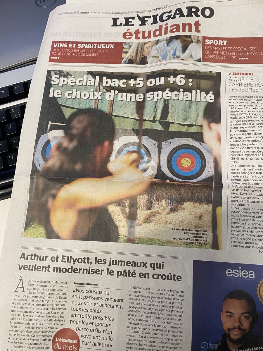 Le ⁦<a href="/Figaro_Etudiant/">Le Figaro Étudiant</a>⁩ est en kiosque avec un special masteres spécialisés. ⁦<a href="/JPaturaud/">Jeanne Paturaud</a>⁩ ⁦<a href="/laurentcalixte/">Laurent Calixte</a>⁩