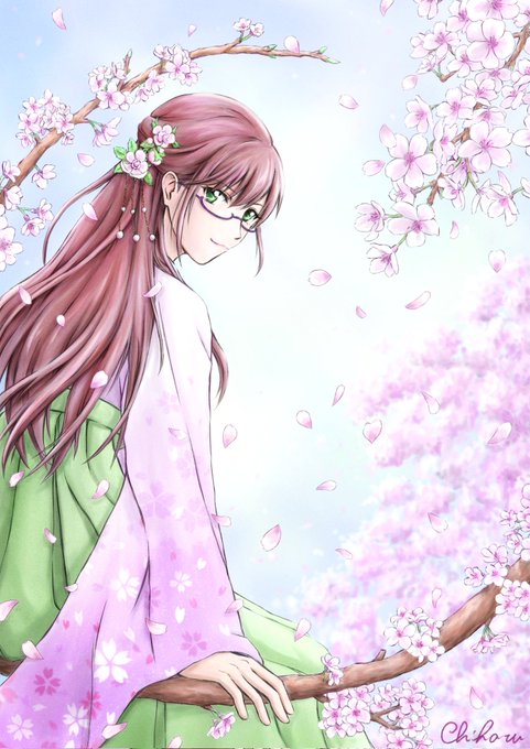 「桜 頭に花」のTwitter画像/イラスト(新着)｜4ページ目