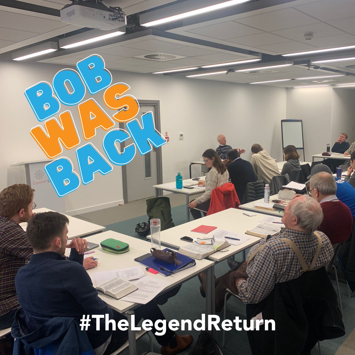 CornhillScot's tweet photo. It was so good to welcome Bob Fyall back to Cornhill yesterday. CTC2 were thrilled with session 1 of 2 of Bob on Job. It was a brilliant time... https://t.co/EgAuZM3pFo