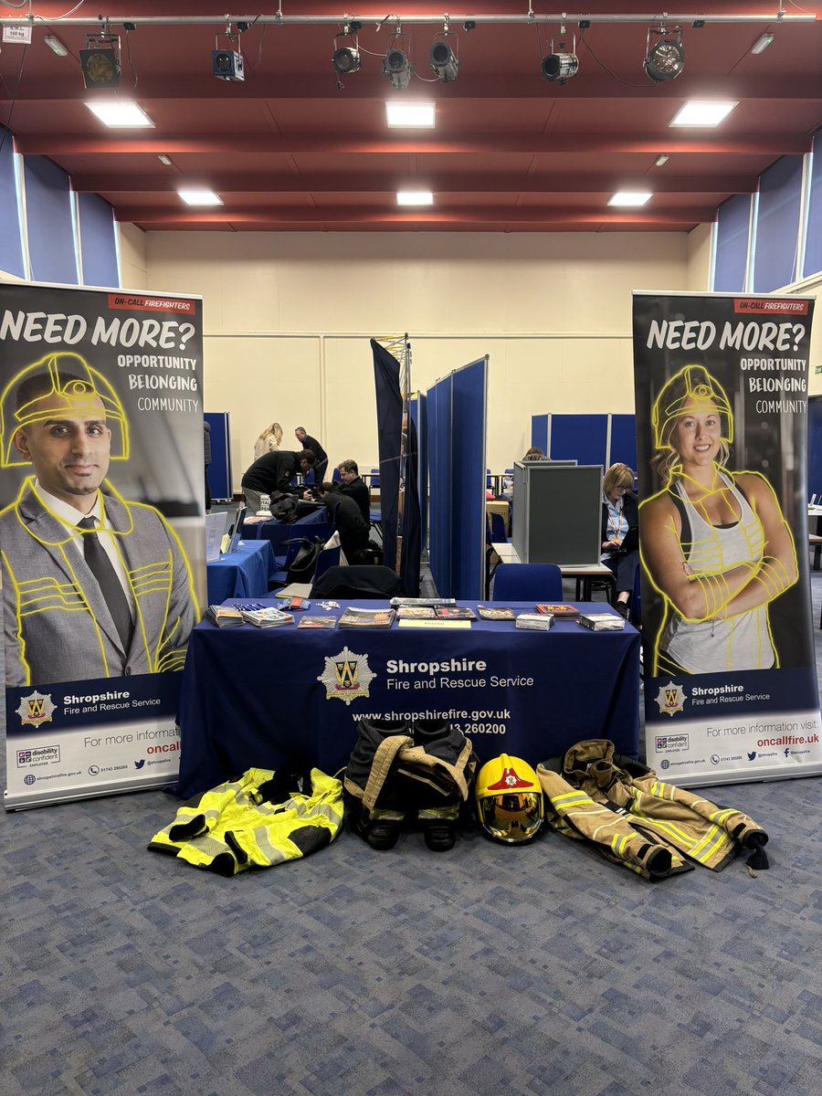 Today we are attending Thomas Adam’s School for their career’s day, promoting the Service and how they could become a firefighter in the future. 

#oncall
#careersday 
#becomeafirefighter