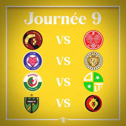 _TFFederation_'s tweet photo. 🟡TF Ligue 1🟡
Saison 2023/2024
Phase Retour

J9/J14

🪓@hakketfk
🌭@KnackiFC
🌰 @F_C_CASTAGNE 
🐺@YanriStGermain
⭐️@DynamoToscano
🇩🇿@MahrezFC_
👑@NeyloFC
🦅@_smnfc https://t.co/8v8MM3p5Xz