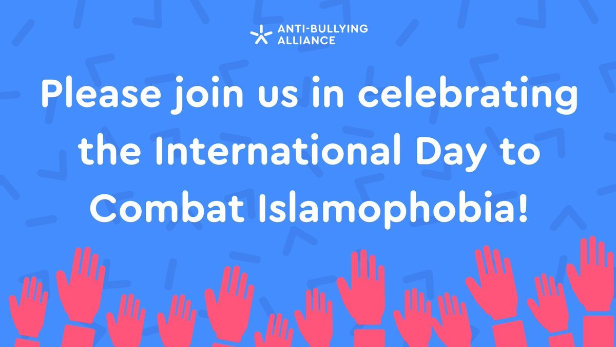 Please join us in making a noise about the #InternationalDayToCombatIslamophobia!🙌📢 To help, we have created a short briefing on how schools and other settings for young people can get involved this year. 🔗anti-bullyingalliance.org.uk/aba-our-work/n…