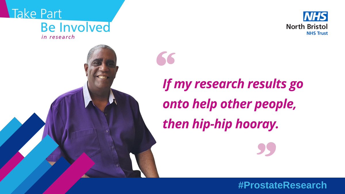 ⭐#ProstateCancerAwarenessMonth⭐ After his best friend was diagnosed, Paul decided to get tested, not knowing a few years down the line, he would develop Prostate Cancer too. He kindly shared his health and research journey with us: bit.ly/3wUXswl @NorthBristolNHS