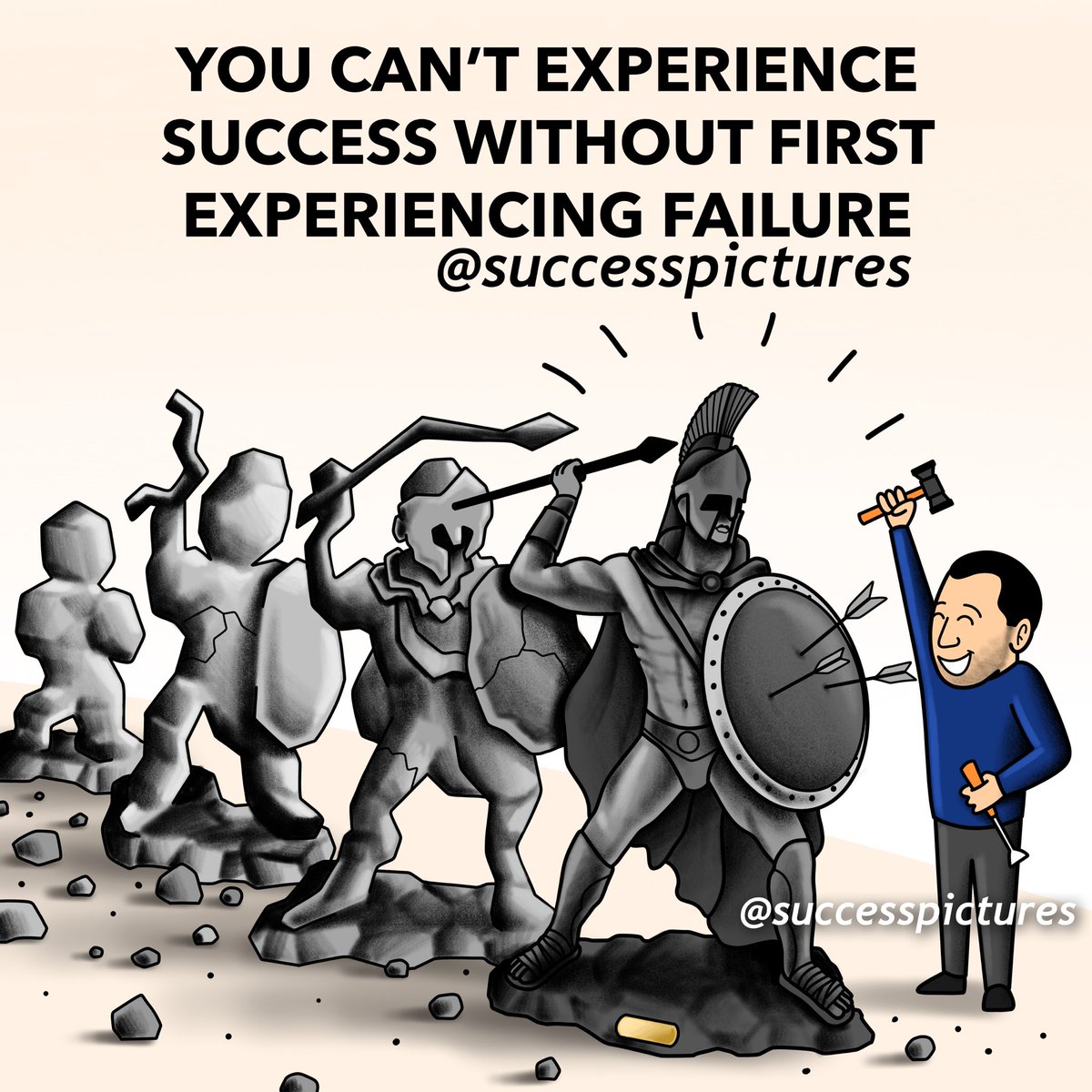 1 picture = 1️⃣0️⃣0️⃣0️⃣ words Express your thoughts & feelings through us 💙 @BlueManFamily #successpictures #bluemanfamily #1picture1000words #failure #action #quotes