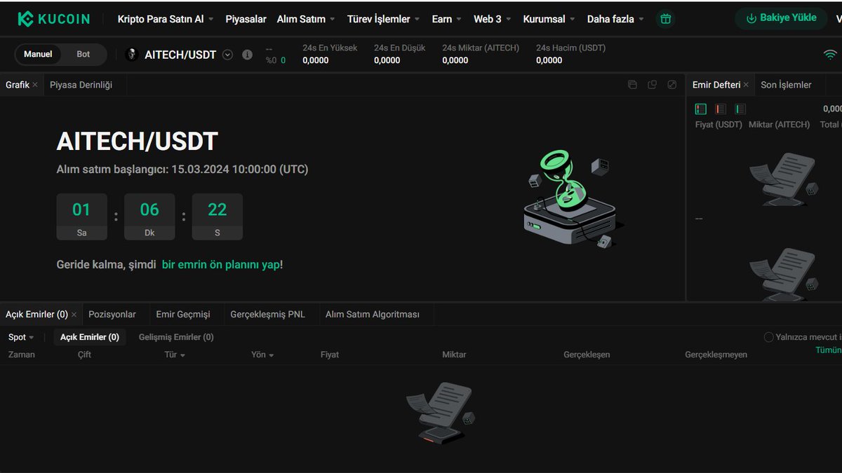 LAST 1 HOURSE $AITECH #KuCoin 🔥🔥