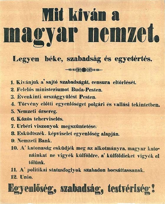 What the Hungarian nation wants. Let there be peace, liberty, and concord. Happy March 15 ❤️🇭🇺