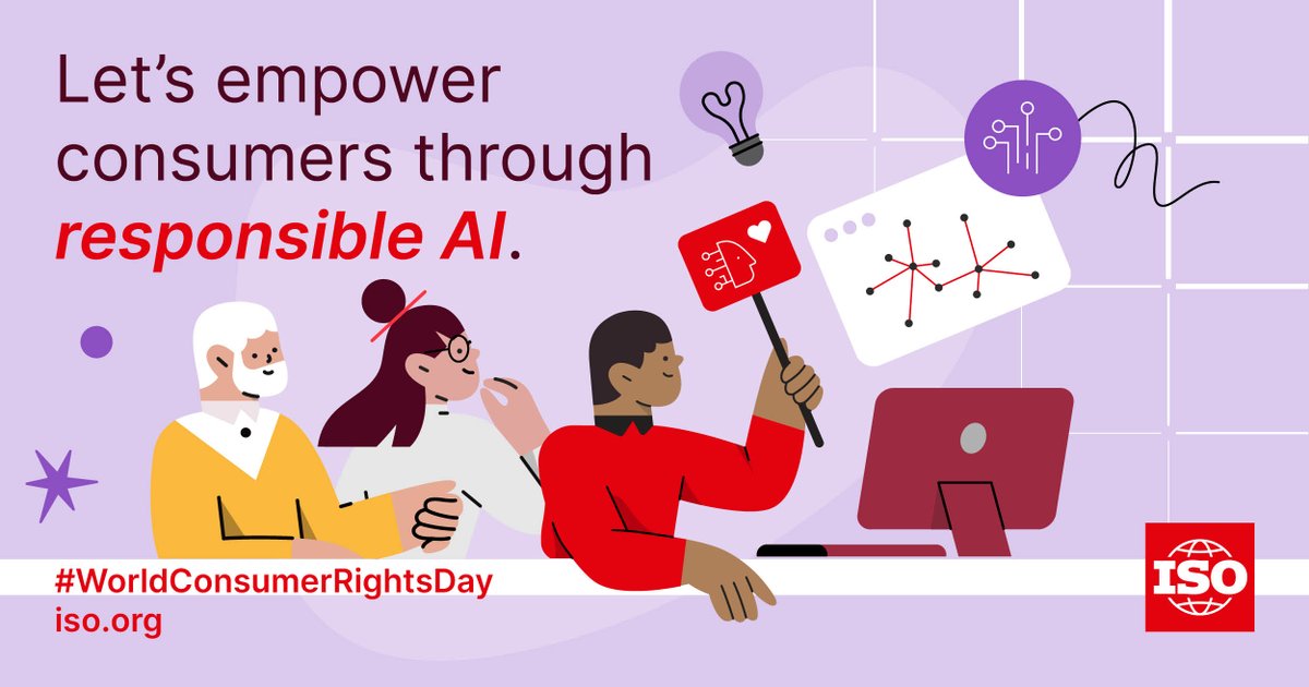 It's #WorldConsumerRightsDay! 🎉

#AI is transforming how we interact with the world around us. International Standards will promote AI excellence in this transformative industry.

We examine the complex &amp; evolving field ➡️ bit.ly/4a3KDi5