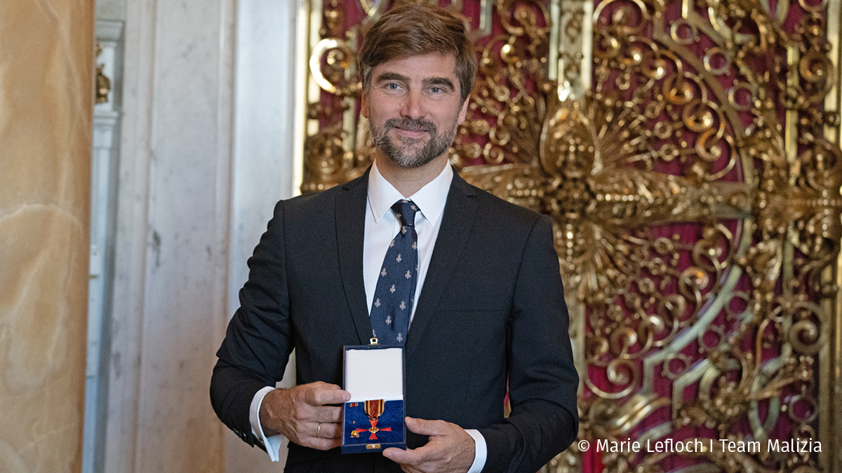 Our congratulations to @borisherrmann on being awarded the prestigious German Cross of Merit for his achievements in climate action and sports. With #TeamMalizia, Boris strives to lead the way both on the water and in the race to protect the ocean. Bravo! #ARaceWeMustWin