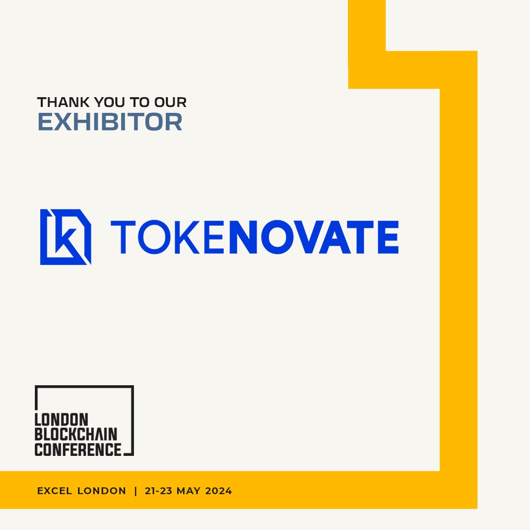 We're thrilled to announce that Tokenovate (@WeAreTokenovate) is joining us as an Exhibitor Sponsor at #LDNBlockchain24! 🎉 Explore the cutting-edge financial market solutions they're bringing to the table. Don't miss out! See you in May. londonblockchain.net