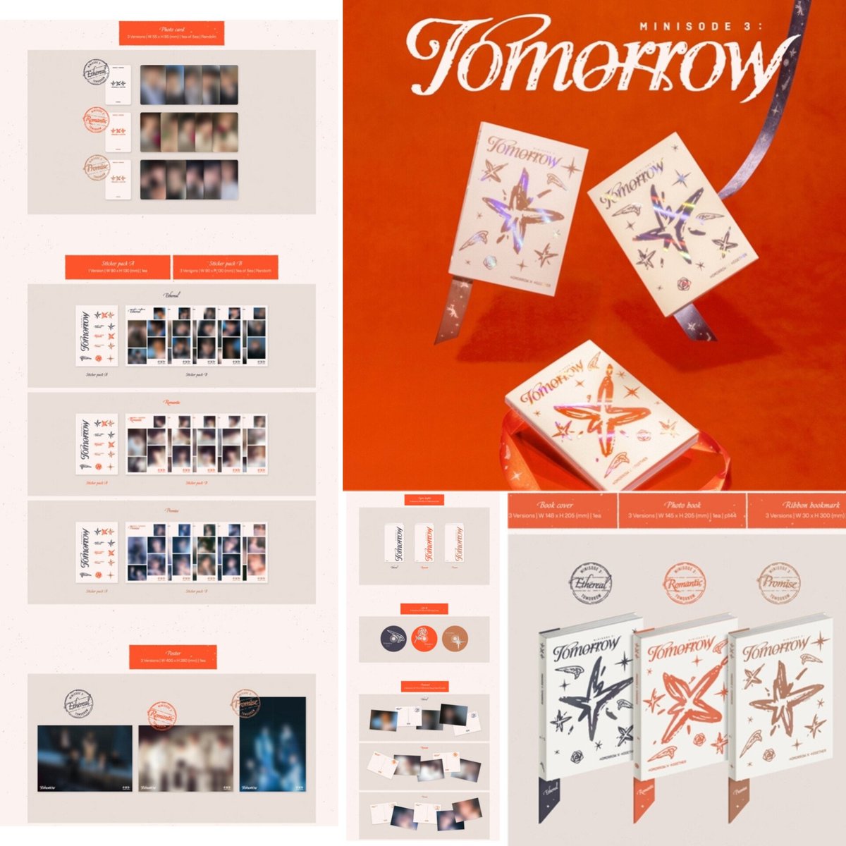 RT+ สุ่มแจก 1อัลบั้ม
🍒Pre-Order🍒minisode3:TOMORROW  
>รอบไซน์ ไม่ใช่ Weverse Shop<
#ตลาดนัดTXT #แผงลอยโมอา 

‼️รับจำนวนจำกัด  
อัลบั้มละ 360 บ. เซตละ 1,080 บ.
♨️มัดจำอัลบั้มละ 200 บ.♨️

สั่งซื้อ🧡t.ly/vpa6I

🚚ค่าส่งในไทย Ems เริ่มต้น 50 บ. อัลบั้มต่อไป +10