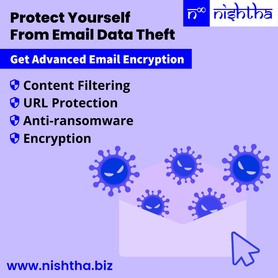 nishthabiz's tweet photo. 🔒 Protect your messages with end-to-end encryption! Keep your conversations private and secure with Advanced Email Encryption. 💬✉️

Contact us at: https://t.co/B1TD432SG7

#NishthaBiz #CloudSecurity #EmailEncryption #MalwareAttack #RansomwareAttack #PhishingAttack #MaliciousURL https://t.co/ZaLjAyfFSJ